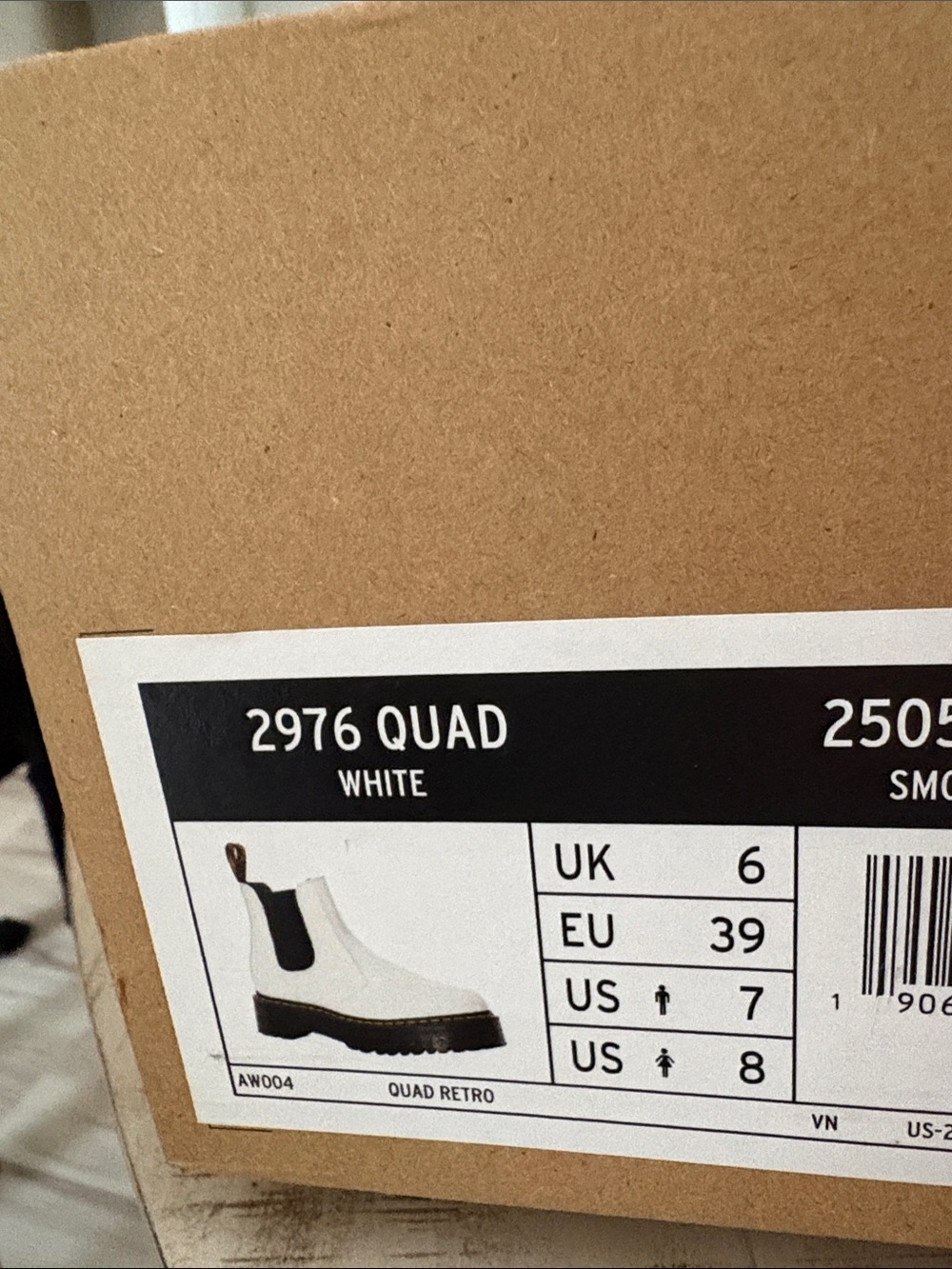 Dr. Martens White Chelsea Platform Boots with Black Elastic